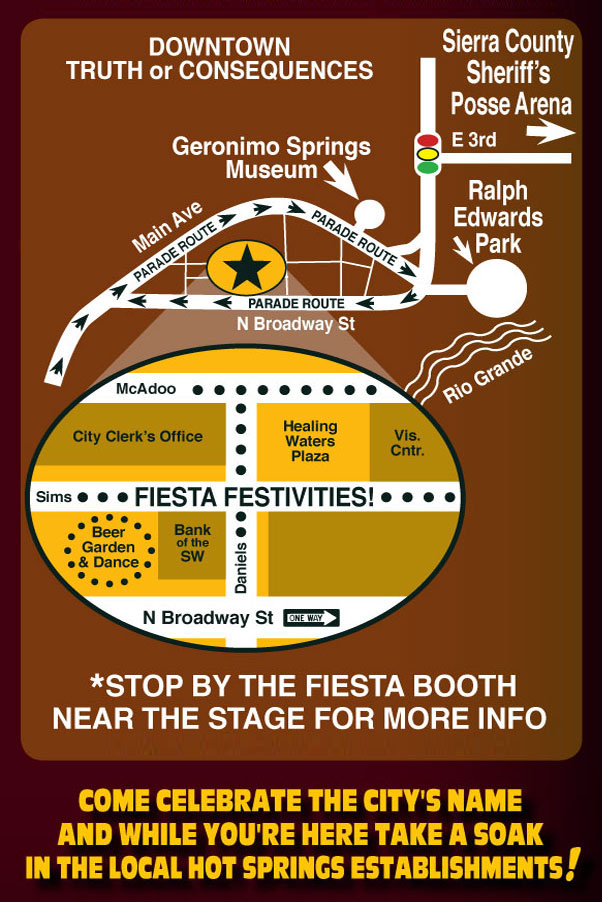 TorC Fiesta map of event locations