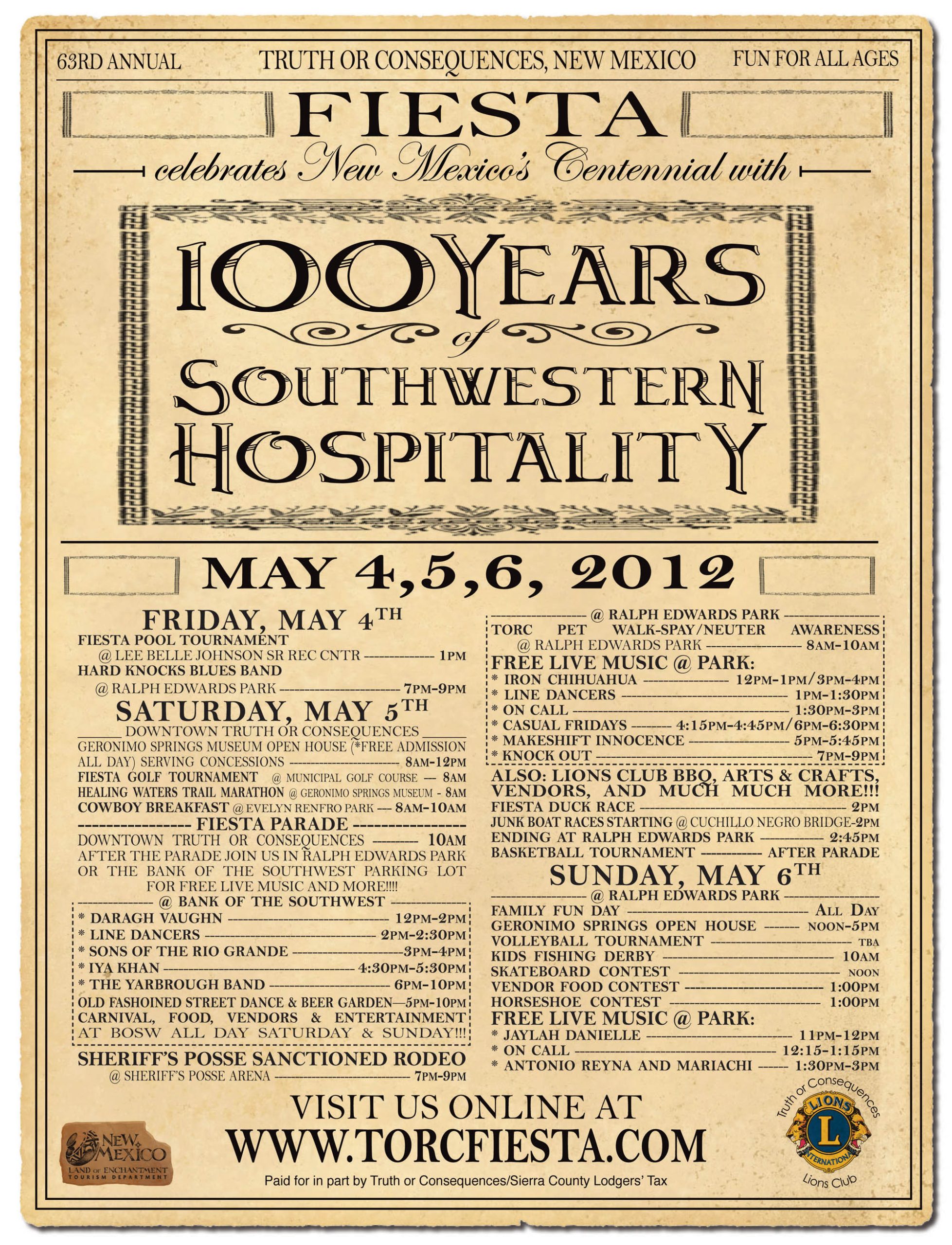 Fiesta 2012: 100 Years of Southwestern Hospitality