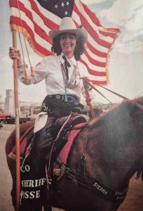 mary lou smith with the sheriffs posse in the 1990s