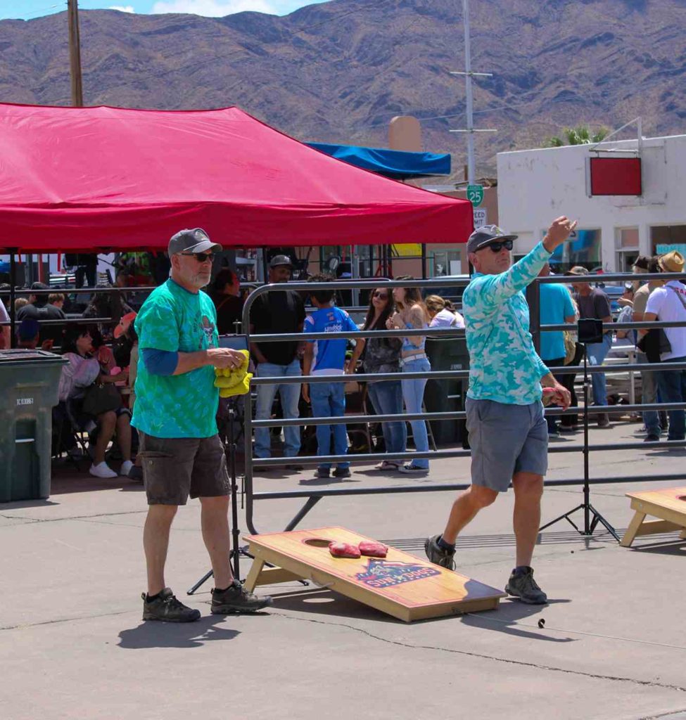 corn hole at the 76th fiesta