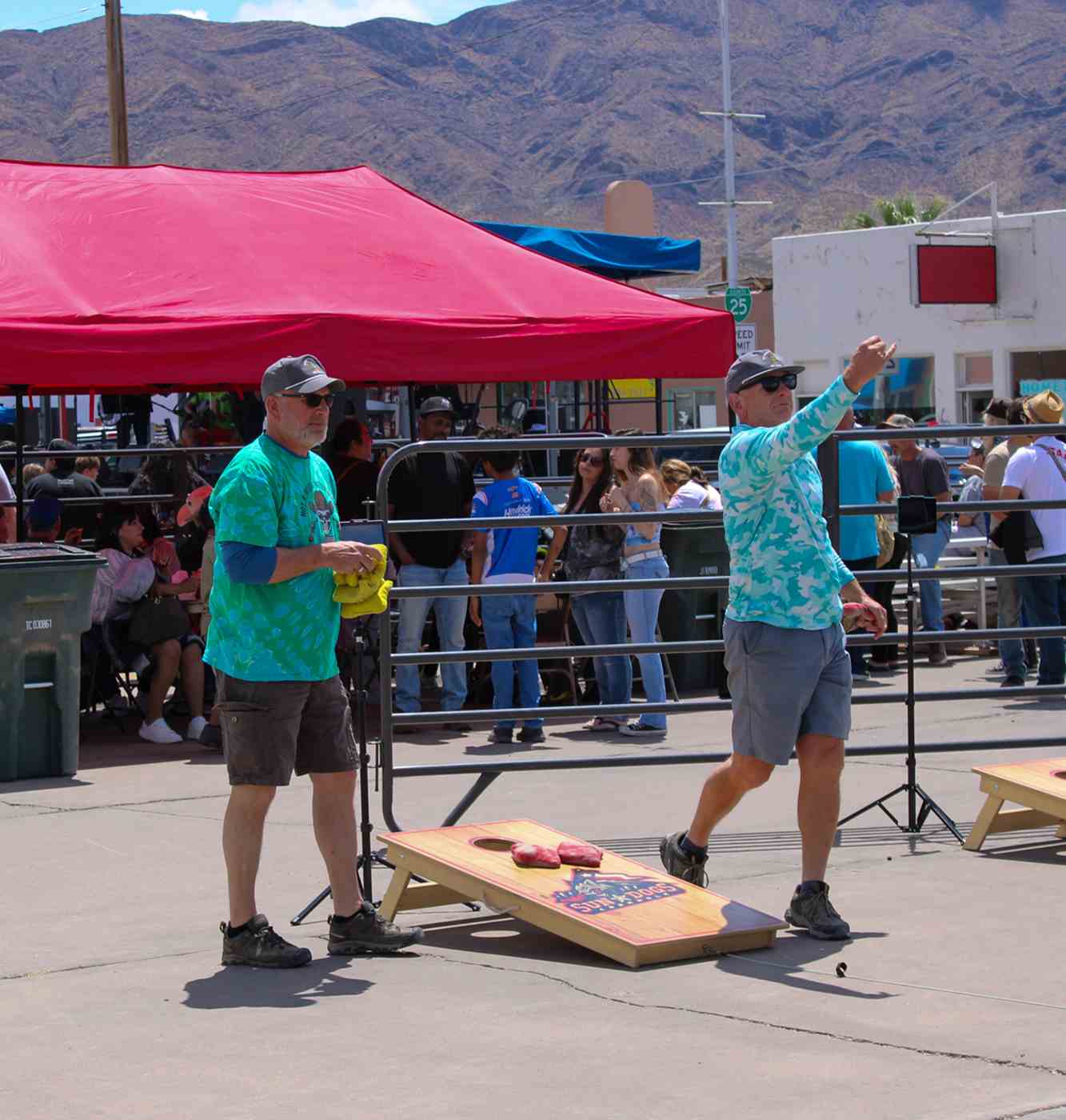 corn hole at the 76th fiesta