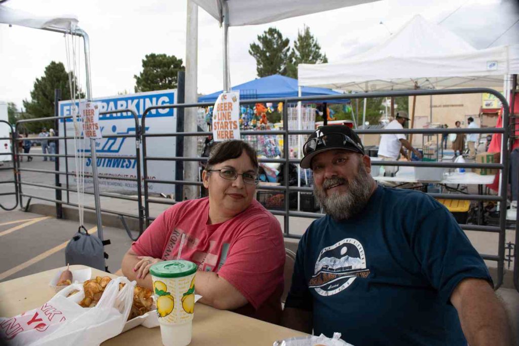 fiesta attendees having a nosh