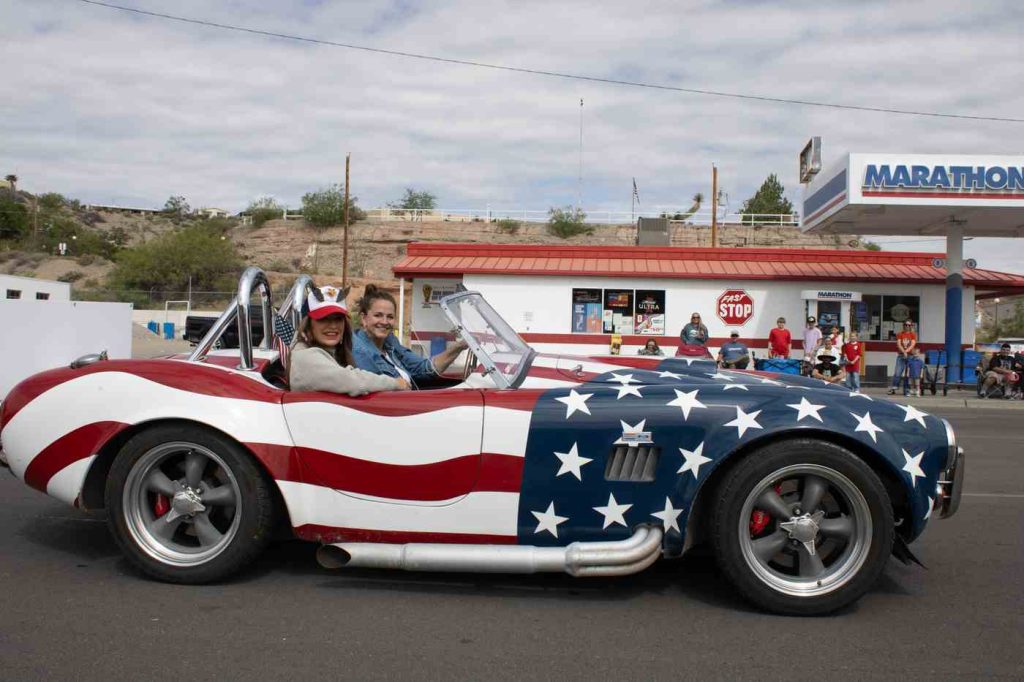 fiesta parade ridiculous flag car
